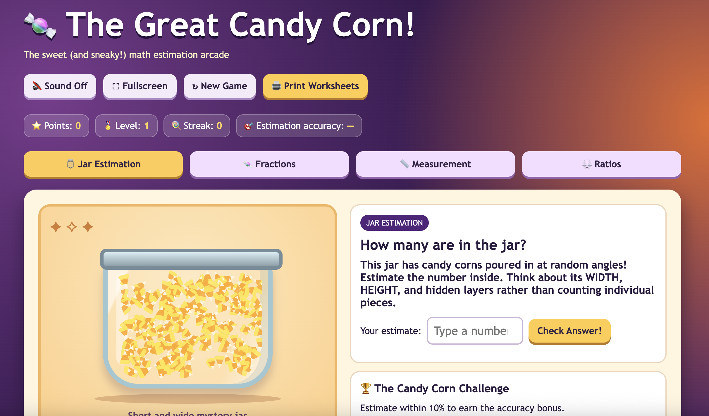 The Great Candy Corn Math Challenge